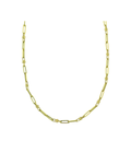 14K Gold Dot Link Paper Clip Chain