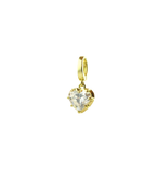 14K Yellow Gold 1.54ct Lab Heart Diamond Prong Openable Charm