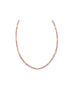 2mm Blush Pink Tourmaline Trio Rondelle Necklace