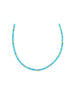 2mm Sleeping Beauty Square Turquoise Rondelle Necklace