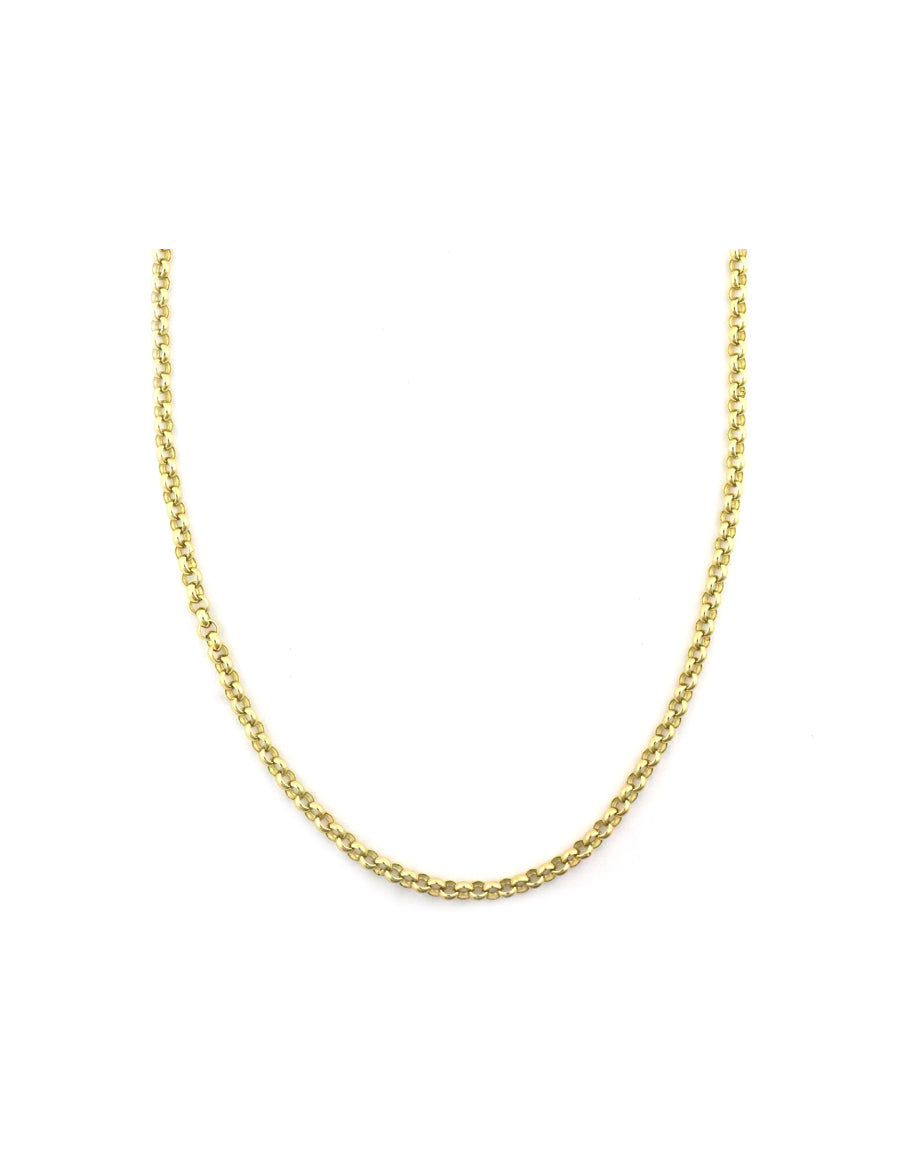 14K Gold 3.7mm Rolo Chain