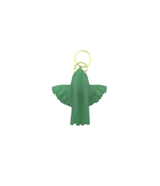 14K Gold Large Jade Thunderbird Charm
