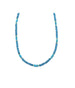 4mm Blue Topaz Turquoise Mix Gemstone Necklace