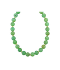 10mm Round Chrysoprase Rondelle Beaded Necklace