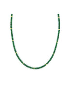 3mm Faceted Tsavorite Rondelle Necklace