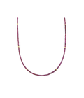 2-3mm Smooth Ruby Beaded Necklace