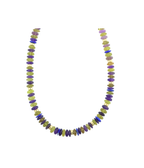 18" Amethyst Lapis Mix Gemstone Necklace