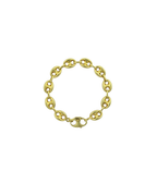 Large 14K Gold Puffy Mariner Bracelet