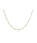 16" 14K Gold Mother of Pearl Tube Necklace