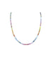 4mm Faceted Soft Rainbow Sapphire Gemstone Necklace