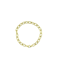 14K Gold 10mm Oval Link Bracelet