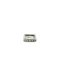 8mm Silver Diamond Square Spacer