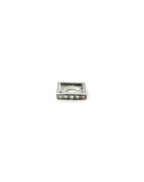8mm Silver Diamond Square Spacer