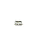 8mm Silver Diamond Square Spacer