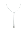 Silver Diamond Star Bolo Tie Necklace