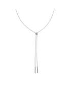 Silver Diamond Star Bolo Tie Necklace