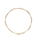 14K Gold 1+7 Mix Link Swivel Clip Lock Necklace