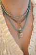 Silver Polki Diamond & Turquoise Tennis Necklace