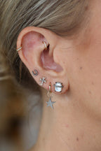 Tiny Silver Horseshoe Studs