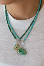 Lock Ready: Open Forest Green Dyed Sapphire Strand
