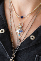Silver Diamond Star Bolo Tie Necklace