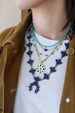 Medium Federico Lapis Squash Blossom Necklace