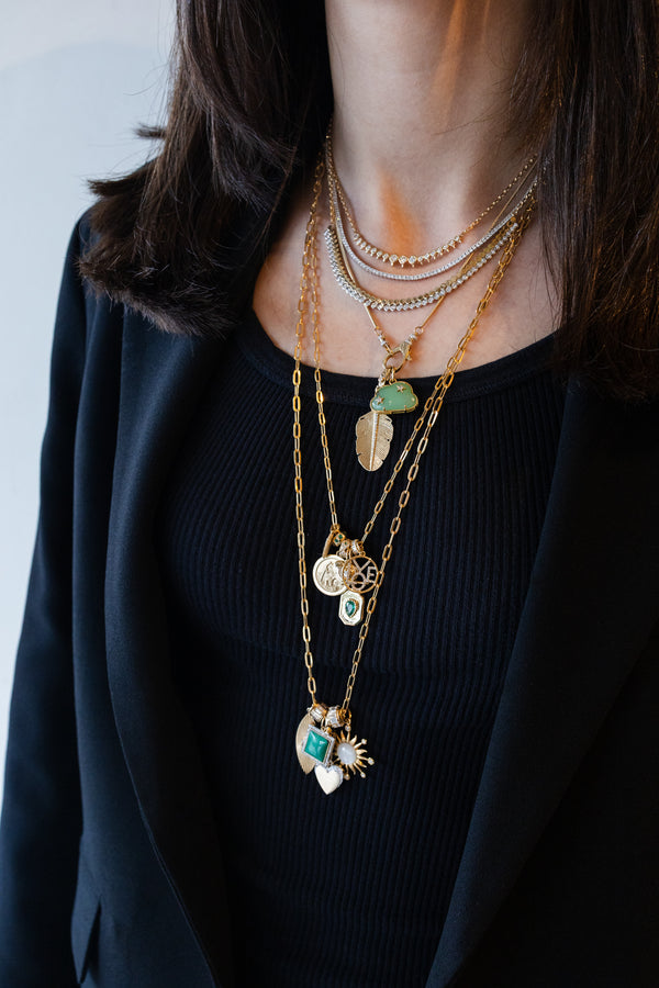 3.3x7.5mm Small 14K Flat Gold Paper Clip Chain