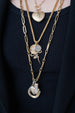 30" 14K Gold Flat Paper Clip + Pinched Link Chain