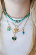 14K Gold 3 Lock Paper Clip Chain Necklace