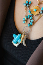 Mini 14K Gold Diamond Koi Fish Charm