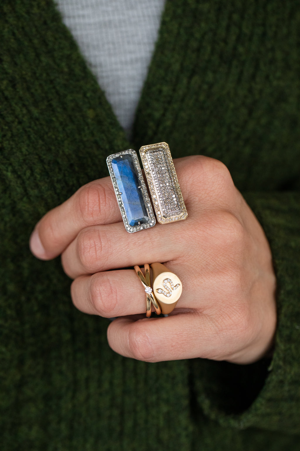 The XL Landa Stack Ring