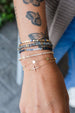 14K Gold Small Sideways Cross Bracelet