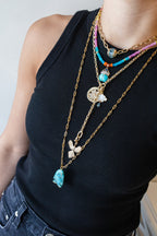 14K Gold 10mm Oval Link Necklace