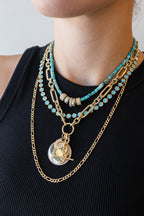 4mm 24" 14K Gold Figaro Chain