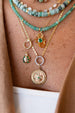 Small 14K Gold Emerald Ladybug Charm