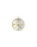 14K Gold Mother Of Pearl Diamond Compass Charm