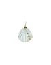 Small 14K Gold Mother of Pearl Diamond Shell Charm