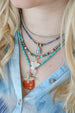 2mm Blue Kyanite Rondelle Necklace