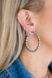 Silver Polki Diamond Hoop Earrings