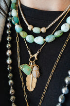 Graduated Peruvian Opal Rondelle Necklace