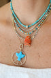 14K Gold Carved Spiny Oyster Fish Charm