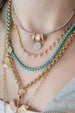 14K Gold Dainty Trio Triangle Diamond Necklace