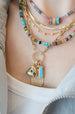 14K Gold Diamond & Bar Dainty Necklace