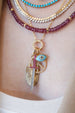 14K Gold Small Turquoise Evil Eye Charm
