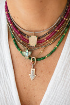 Mocha Sapphire Rondelle Necklace
