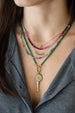 Ombre Ruby Rondelle Necklace