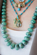 14K Gold Emerald Diamond Center Cross Charm