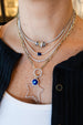 3ct 14K White Gold 3 Prong Graduated Diamond Tennis Necklace