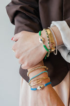 Classic Cosmic Eye Bracelet: Green Cord