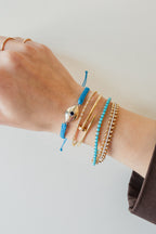 Classic Cosmic Eye Bracelet: Ocean Blue Cord